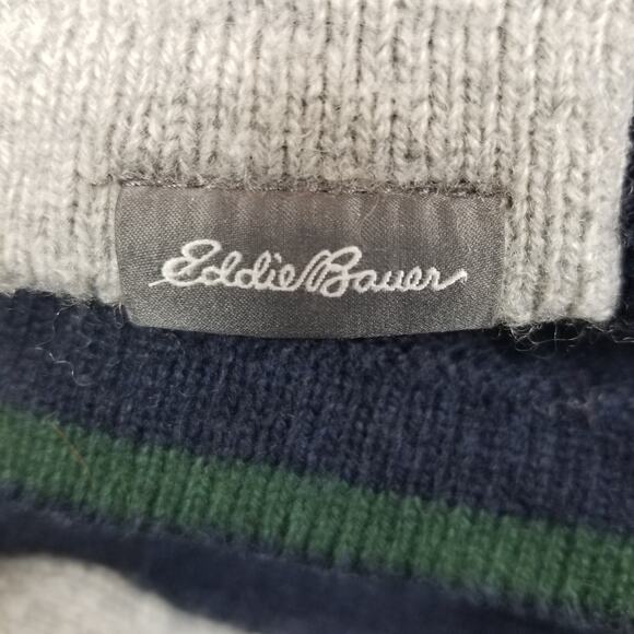 Eddie Bauer Men's 1/4 Zip Wool Blend Pullover Sweater Size TL Large Tall - Picture 4 of 6